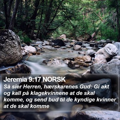Jeremia 9:17 NORSK Bible Verse Image
