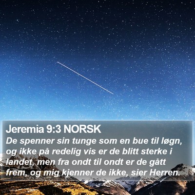 Jeremia 9:3 NORSK Bible Verse Image