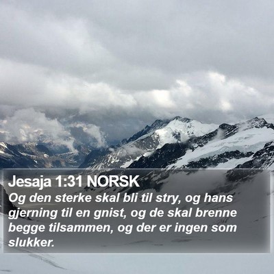 Jesaja 1:31 NORSK Bible Verse Image