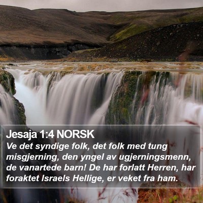 Jesaja 1:4 NORSK Bible Verse Image