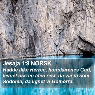Jesaja 1:9 NORSK Bible Verse Image