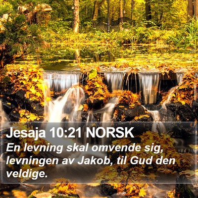 Jesaja 10:21 NORSK Bible Verse Image