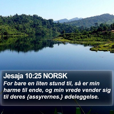 Jesaja 10:25 NORSK Bible Verse Image