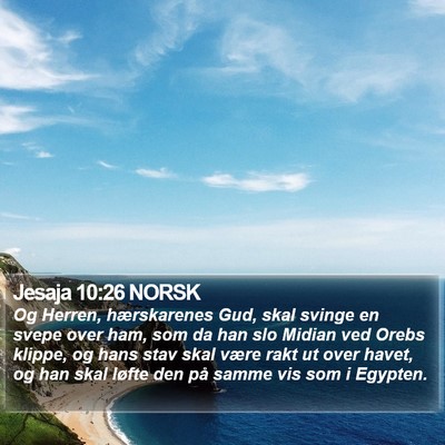 Jesaja 10:26 NORSK Bible Verse Image