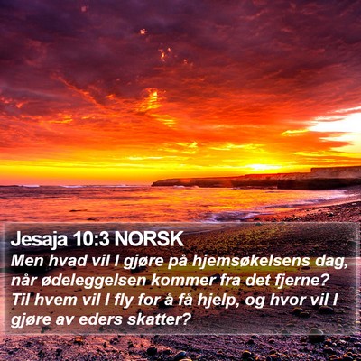 Jesaja 10:3 NORSK Bible Verse Image