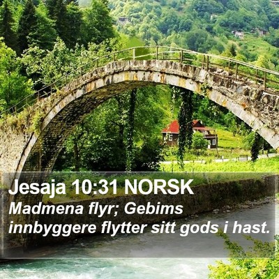 Jesaja 10:31 NORSK Bible Verse Image