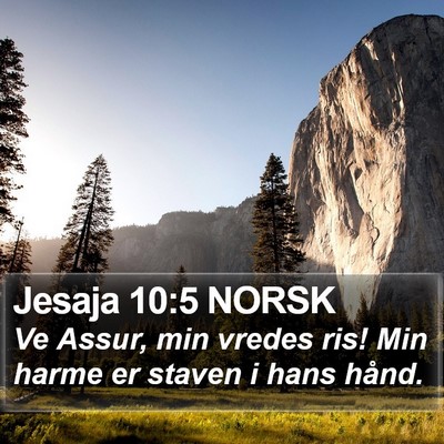 Jesaja 10:5 NORSK Bible Verse Image