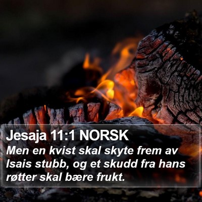 Jesaja 11:1 NORSK Bible Verse Image