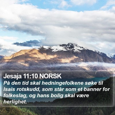 Jesaja 11:10 NORSK Bible Verse Image