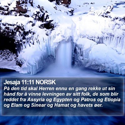 Jesaja 11:11 NORSK Bible Verse Image
