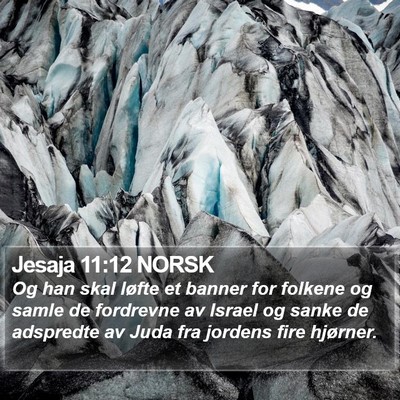 Jesaja 11:12 NORSK Bible Verse Image