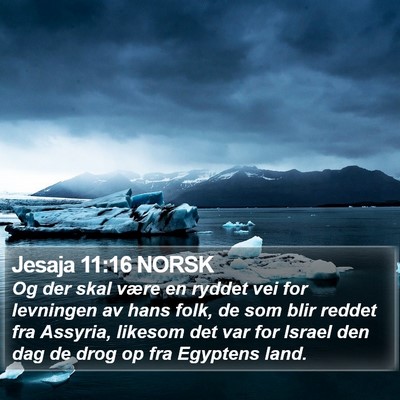 Jesaja 11:16 NORSK Bible Verse Image