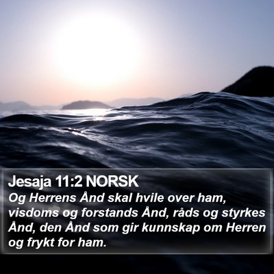 Jesaja 11:2 NORSK Bible Verse Image