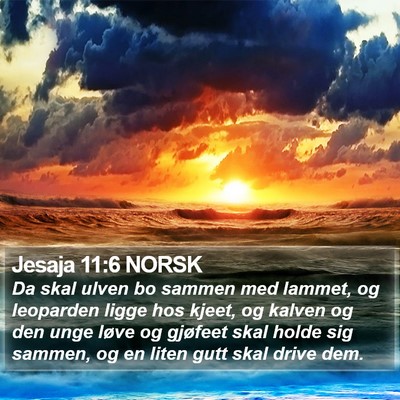 Jesaja 11:6 NORSK Bible Verse Image