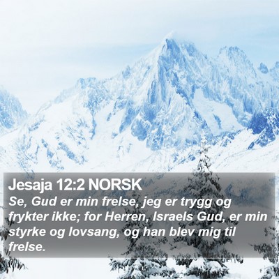 Jesaja 12:2 NORSK Bible Verse Image