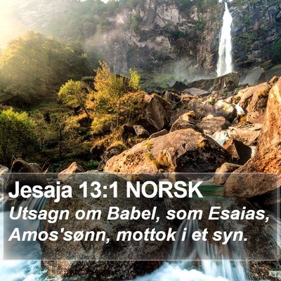 Jesaja 13:1 NORSK Bible Verse Image