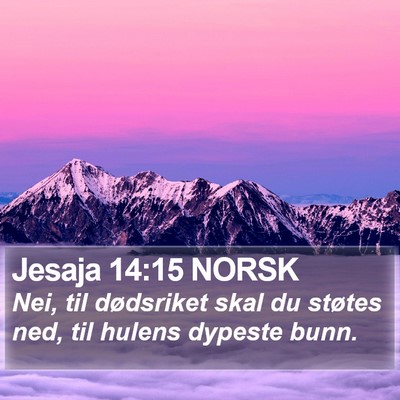 Jesaja 14:15 NORSK Bible Verse Image