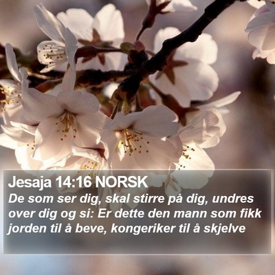 Jesaja 14:16 NORSK Bible Verse Image