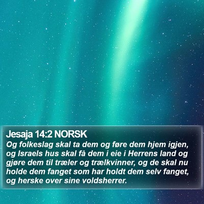 Jesaja 14:2 NORSK Bible Verse Image
