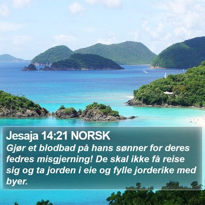 Jesaja 14:21 NORSK Bible Verse Image