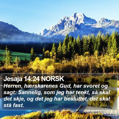 Jesaja 14:24 NORSK Bible Verse Image