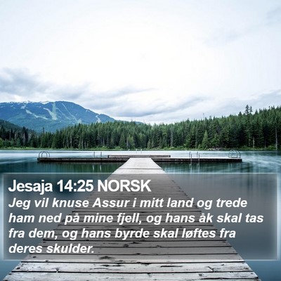 Jesaja 14:25 NORSK Bible Verse Image