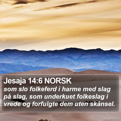 Jesaja 14:6 NORSK Bible Verse Image