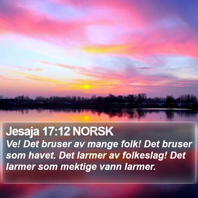 Jesaja 17:12 NORSK Bible Verse Image