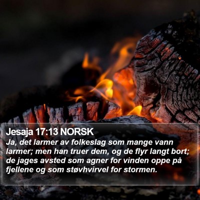 Jesaja 17:13 NORSK Bible Verse Image