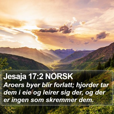 Jesaja 17:2 NORSK Bible Verse Image