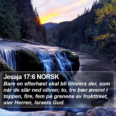 Jesaja 17:6 NORSK Bible Verse Image