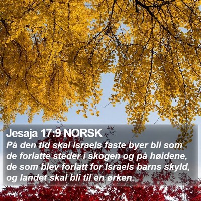 Jesaja 17:9 NORSK Bible Verse Image