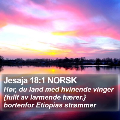Jesaja 18:1 NORSK Bible Verse Image