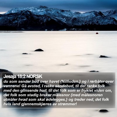 Jesaja 18:2 NORSK Bible Verse Image