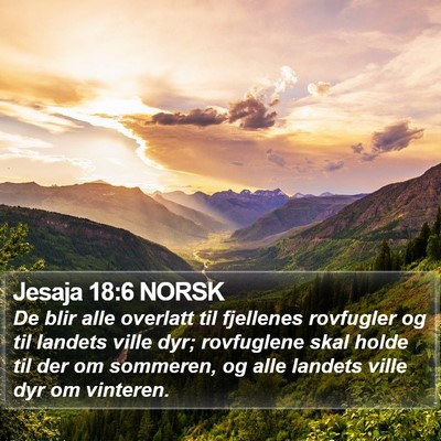 Jesaja 18:6 NORSK Bible Verse Image