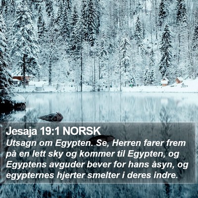 Jesaja 19:1 NORSK Bible Verse Image