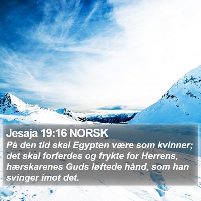 Jesaja 19:16 NORSK Bible Verse Image