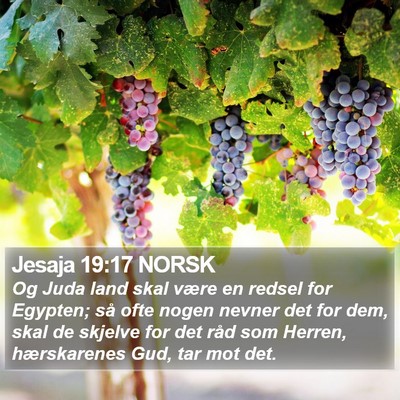 Jesaja 19:17 NORSK Bible Verse Image