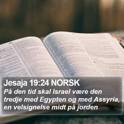 Jesaja 19:24 NORSK Bible Verse Image