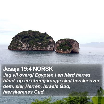 Jesaja 19:4 NORSK Bible Verse Image