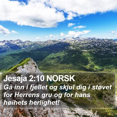Jesaja 2:10 NORSK Bible Verse Image