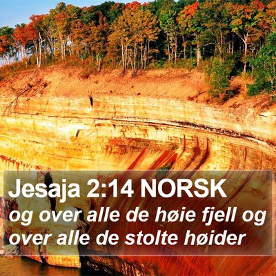 Jesaja 2:14 NORSK Bible Verse Image