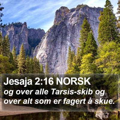 Jesaja 2:16 NORSK Bible Verse Image