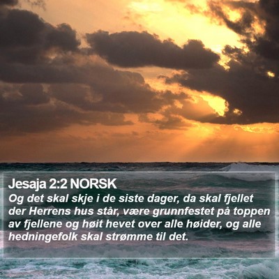 Jesaja 2:2 NORSK Bible Verse Image
