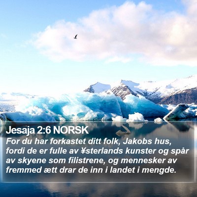 Jesaja 2:6 NORSK Bible Verse Image