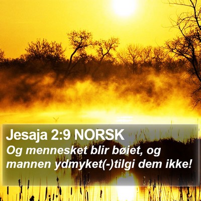 Jesaja 2:9 NORSK Bible Verse Image
