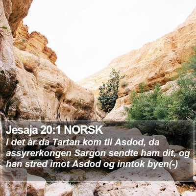 Jesaja 20:1 NORSK Bible Verse Image