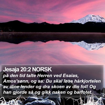 Jesaja 20:2 NORSK Bible Verse Image