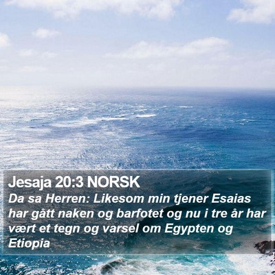Jesaja 20:3 NORSK Bible Verse Image