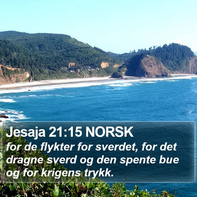 Jesaja 21:15 NORSK Bible Verse Image